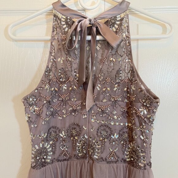 PROM Adrianna Papell dusty lavender beaded evening gown size 2 - Picture 12 of 12
